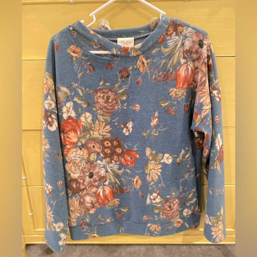 Boho Floral Sweater
